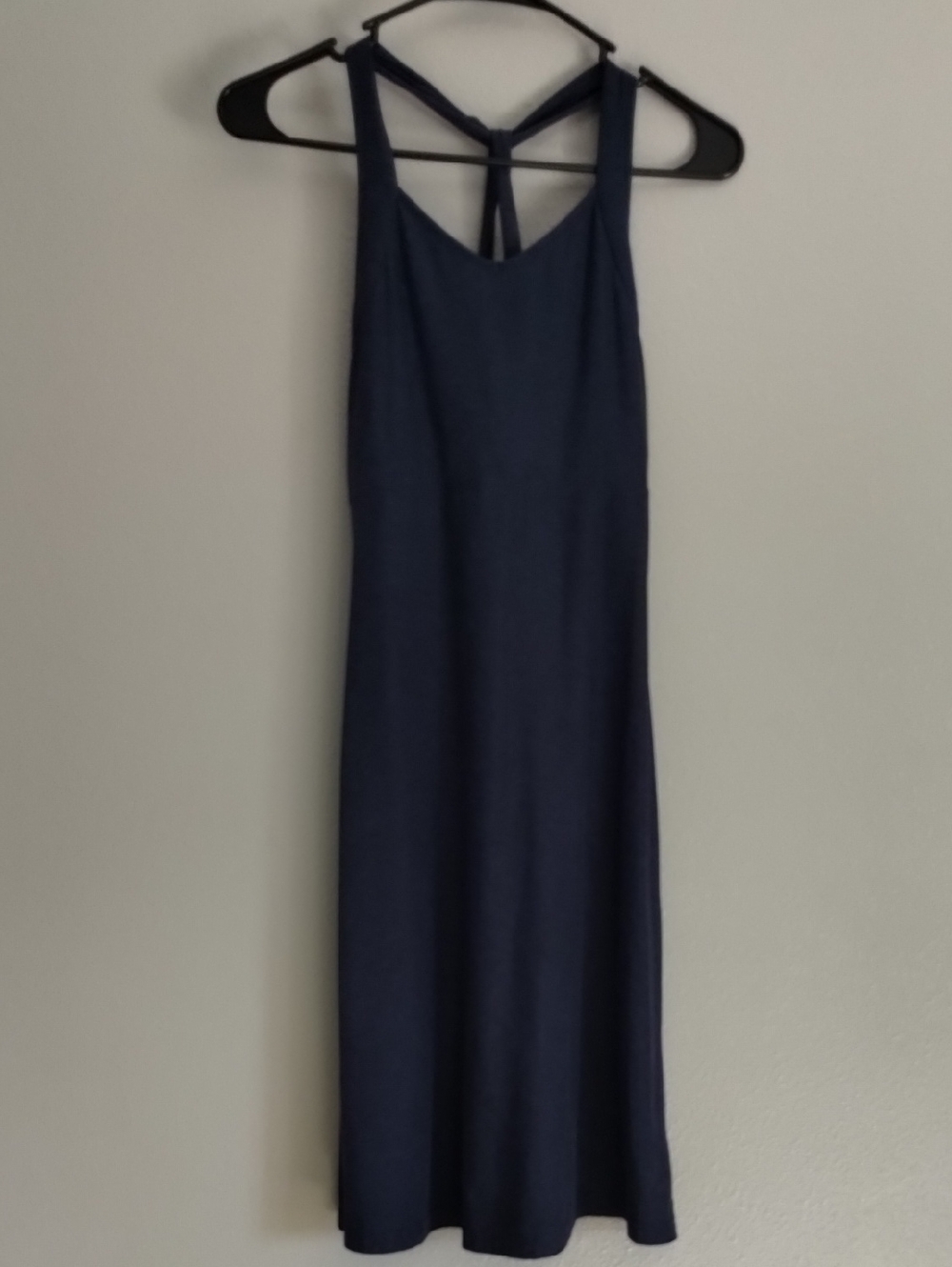 Kyodan Deep Navy Strappy-Back Midi Slip Dress